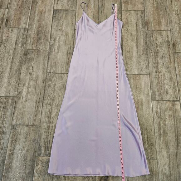 Sablyn Taylor Silk Slip Dress Women’s Size S Prism Midi Adjustable Straps V Neck - Picture 5 of 16